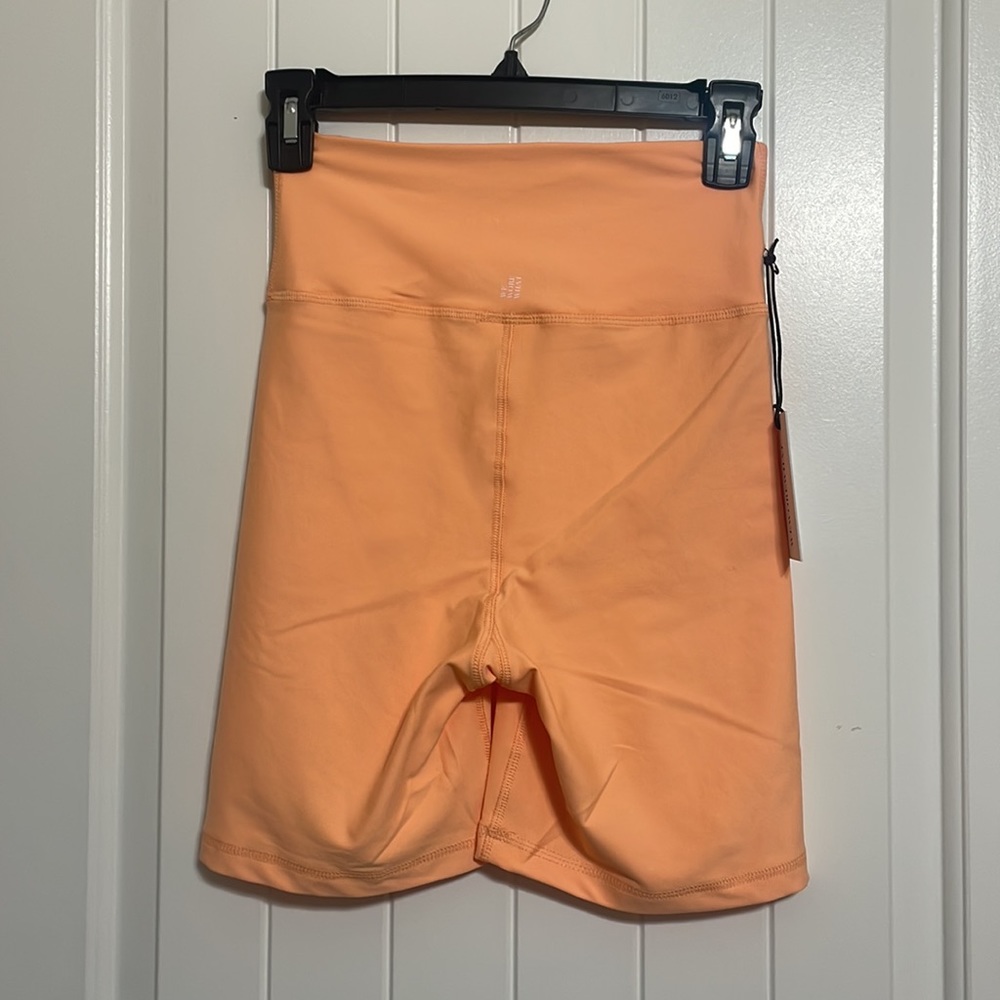 NWT WeWoreWhat Revolve Lace Up Bikers Peach Cobbler Orange Sz S - Picture 5 of 5